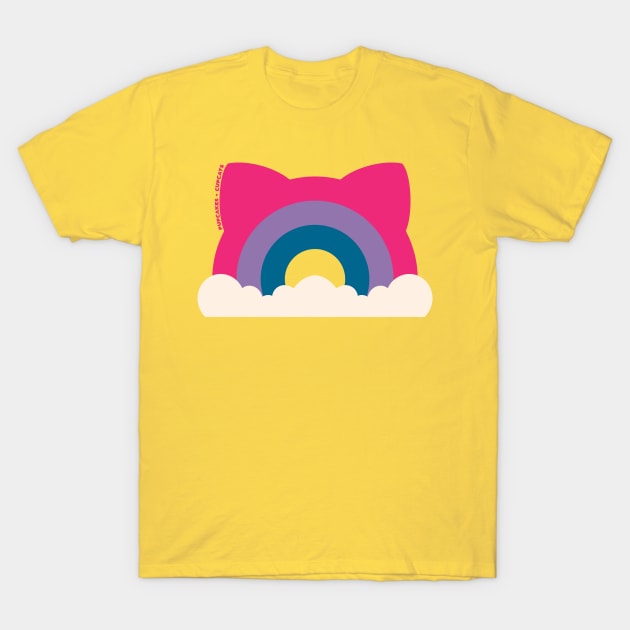 Bi Pride Cat Ear Rainbow T-Shirt by Pupcakes and Cupcats